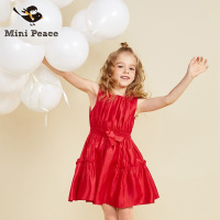 minipeace太平鸟童装超洋气女童连衣裙春秋小女孩公主裙春季休闲混纺其他裙子