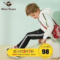 minipeace太平鸟童装男童运动裤条纹潮儿童休闲长裤春装夏季