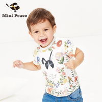 太平鸟童装幼童T恤短袖卡通印花宝宝体恤男童夏装潮新款