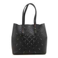 FURLA芙拉2016女款AURORA系列黑色牛皮欧美复古编织轻奢购物袋手提包