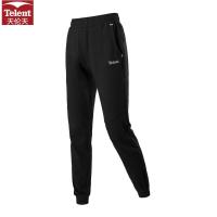 天伦天(Telent)女子长裤 2019春夏季新款户外休闲运动潮流针织长裤女