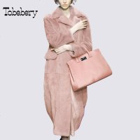 tobebery欧美2018秋冬季新款毛呢外套呢子大衣女中长加厚保暖chic