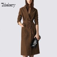 tobebery欧洲站赫本风毛呢大衣森系2018秋装新品中长款赫本大衣女