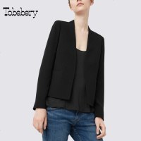 tobebery气质OL职业修身外套2018秋季新款小西装时尚简约优雅女装