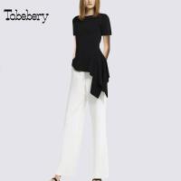 tobebery欧洲站2018夏季新款时尚气质两件套洋气时髦职业套装女