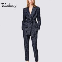 tobebery西装套装女正装2018秋冬季新款ol气质淑女时尚两件套职业装