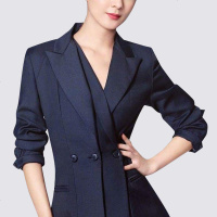 tobebery欧洲站职业气质女装2018秋冬新款假两件小西装修身西装裙品牌女装