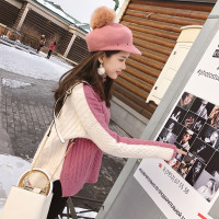 谜秀加厚毛衣女2018秋冬装新款韩版宽松ulzzang针织打底衫半高领