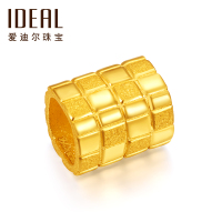 IDEAL爱迪尔珠宝黄金转运珠男女 黄金爱情表白恋意手串俄罗斯方块999足金挂饰吊坠送恋人长辈HJ087 约1.9g