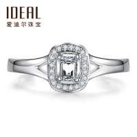 IDEAL爱迪尔珠宝一生一心系列真钻石戒指钻戒女士正品求婚 FT00001