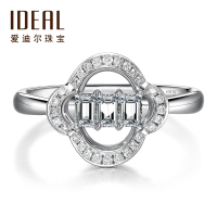 IDEAL爱迪尔珠宝 一生一心系列钻石真钻石戒指女正品求婚FT00003
