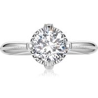 IDEAL爱迪尔珠宝有氧爱系列18K金钻石戒指真钻石女戒求婚 KSY195DV