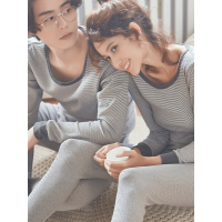 歌瑞尔冬季保暖内衣男女打底套装情侣薄款长袖秋衣秋裤CRT18010