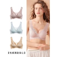歌瑞尔新款甜美蕾丝性感薄款内衣背心式无钢圈女士文胸罩190566A