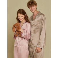 歌瑞尔时尚简约情侣睡衣夏季男女士可外穿长袖家居服套装19144HL