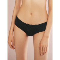 歌瑞尔新款甜美刺绣时尚性感内裤可爱蕾丝女士中腰平角裤190471A