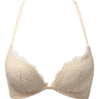 歌瑞尔性感甜美印花女内衣前扣美背无钢圈小胸聚拢文胸罩190409A