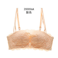 歌瑞尔新款甜美内衣抹胸式防走光女士无钢圈薄款文胸200056A