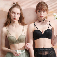 歌瑞尔甜美时尚蕾丝半杯内衣女性感舒适薄款无钢圈文胸罩200753A