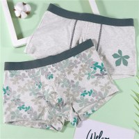 歌瑞尔【2条装】内裤男春夏季时尚印花简约舒适平角裤组合20015BW