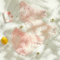 歌瑞尔【3条装】秋季新品印花平角裤少女甜美舒适中腰内裤20057BM