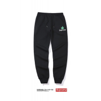 Supreme秋冬男士休闲长裤印花加绒卫裤
