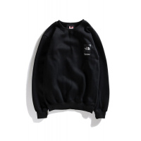 Supreme春秋冬套头印花卫衣男女款长袖圆领外套加绒黑色