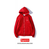Supreme秋冬新款男士拉链连帽加绒卫衣