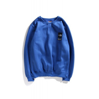 Supreme春秋冬套头印花卫衣男女款长袖圆领外套加绒蓝色