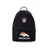 丹佛野马小口袋印花设计拼色背带双肩背包