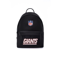 纽约巨人小口袋印花设计拼色背带双肩背包