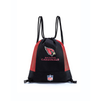 红雀球队布配超纤大容量拼色抽绳包