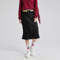 立体剪裁鱼尾半身裙