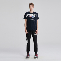 德州人logo印花短袖T恤