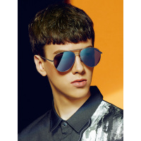 Molsion陌森胡一天同款新款太阳镜男士款全框飞行员墨镜司机蛤蟆镜MS7021