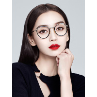 陌森眼镜框Angelababy同款2018年眼镜框文艺圆框情侣近视镜舒适板材男女款MJ6086
