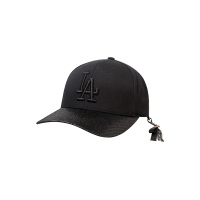 mlb美职棒棒球帽 时尚韩版黑色亮片帽子 男女通用可调节鸭舌帽55-59CM