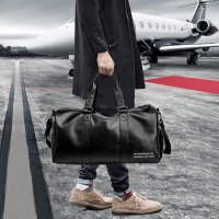 yok手提旅行包男干湿分离行李袋运动健身斜挎大容量圆筒出差旅游