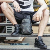 yok迷彩胸包男士单肩包腰包青年小背包斜挎包韩版潮牌胸前包男包