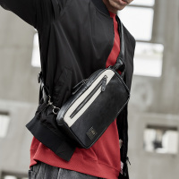 yok潮流胸包男士单肩包韩版斜挎包时尚户外休闲包斜跨男皮包背包