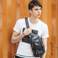 yok胸包男单肩包腰包潮流青年小背包斜挎包韩版潮休闲胸前包男包