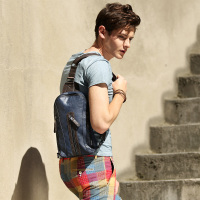 yok胸包男士韩版潮流休闲腰包男包单肩包背包小斜挎包男运动夏皮