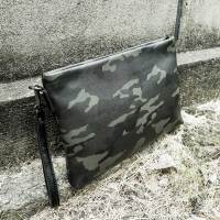 yok手包男士手拿包新款迷彩大容量钱包时尚潮流PU皮包信封手抓包