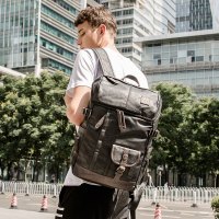 yok双肩包男 男士背包韩版高中学生书包休闲潮流时尚电脑包旅行包