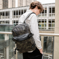 yok新款迷彩背包潮牌双肩包男士户外旅行包韩版潮流休闲书包P5030M