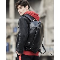 yok新款双肩包男士背包韩版旅行时尚潮流大学生书包电脑休闲潮