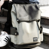 yok双肩包男士背包男休闲韩版潮时尚潮流旅行包电脑青年学生书包