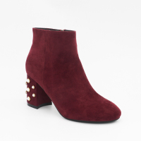 It's Q 2018新款冬靴粗跟绒面雪地靴女鞋