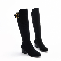 It's Q 2018新款粗跟过膝靴高跟弹力靴长筒瘦瘦靴秋靴冬鞋