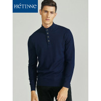 红豆旗下高端品牌轩帝尼(HETINNE)男装秋冬季男士毛衣轻奢商务男装全羊毛小高领羊毛衫男